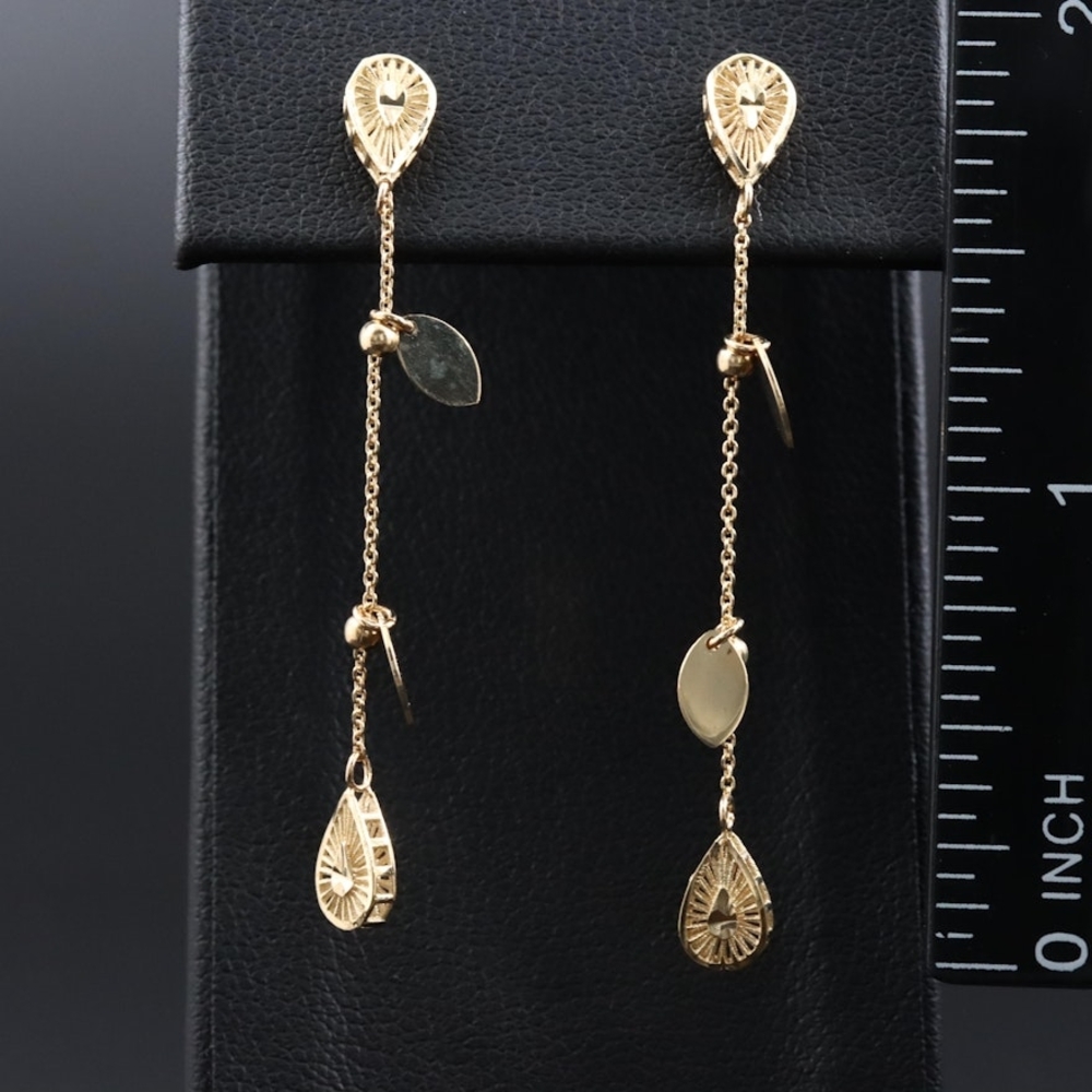 Elegant Gold Dangle Earrings